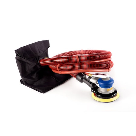 Uneeda Ekasand Pneumatic Random Orbital Sander - 5 Inch - Self Generated Vacuum - Hook & Loop Face - 3 /16 Orbit P-101758